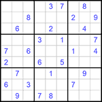 Судоку 9х9 #613 средний