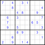 Судоку 9х9 #619 средний