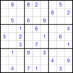 Судоку 9х9 #622 средний