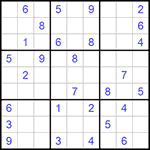 Судоку 9х9 #624 средний