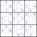 Судоку 9х9 #625 средний