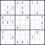 Судоку 9х9 #626 средний