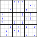 Судоку 9х9 #627 средний