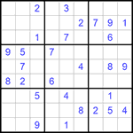 Судоку 9х9 #628 средний