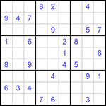 Судоку 9х9 #630 средний