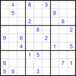 Судоку 9х9 #616 трудный