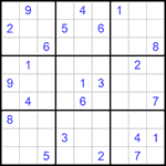 Судоку 9х9 #618 трудный