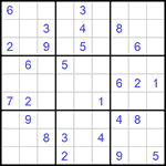 Судоку 9х9 #610 очень трудный