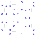 Судоку-пазл 9х9 #161 легкий