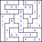 Судоку-пазл 9х9 #162 легкий