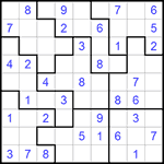 Судоку-пазл 9х9 #164 легкий