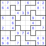 Судоку-пазл 9х9 #167 легкий