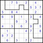 Судоку-пазл 9х9 #168 легкий