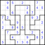 Судоку-пазл 9х9 #169 легкий