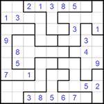 Судоку-пазл 9х9 #146 средний