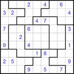 Судоку-пазл 9х9 #147 средний