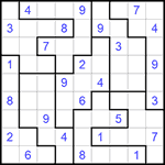 Судоку-пазл 9х9 #148 средний