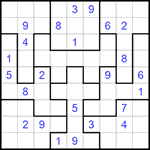 Судоку-пазл 9х9 #149 средний