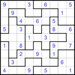 Судоку-пазл 9х9 #150 средний