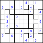 Судоку-пазл 9х9 #151 средний