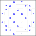 Судоку-пазл 9х9 #153 средний