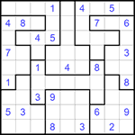 Судоку-пазл 9х9 #154 средний