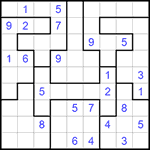 Судоку-пазл 9х9 #155 средний