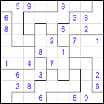 Судоку-пазл 9х9 #147 трудный