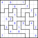 Судоку-пазл 9х9 #146 очень трудный