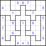 Судоку-пазл 9х9 #149 очень трудный