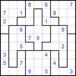 Судоку-пазл 9х9 #151 очень трудный