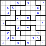 Судоку-пазл 9х9 #153 очень трудный