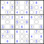 Судоку “Чет-нечет” 9х9 #94 легкий