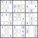 Судоку “Чет-нечет” 9х9 #95 легкий