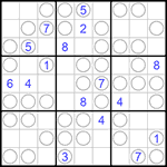 Судоку “Чет-нечет” 9х9 #89 трудный