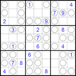 Судоку “Чет-нечет” 9х9 #95 трудный