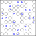 Судоку “Чет-нечет” 9х9 #83 очень трудный