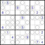 Судоку “Чет-нечет” 9х9 #84 очень трудный