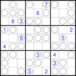 Судоку “Чет-нечет” 9х9 #86 очень трудный