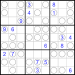 Судоку “Чет-нечет” 9х9 #90 очень трудный