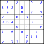 Судоку 9х9 #667 легкий