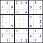 Судоку 9х9 #668 легкий