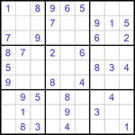 Судоку 9х9 #671 легкий