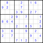 Судоку 9х9 #672 легкий