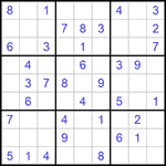 Судоку 9х9 #675 легкий