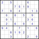 Судоку 9х9 #676 легкий