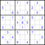Судоку 9х9 #678 легкий