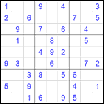 Судоку 9х9 #679 легкий