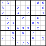 Судоку 9х9 #681 легкий