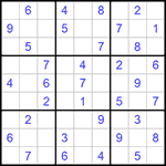 Судоку 9х9 #682 легкий